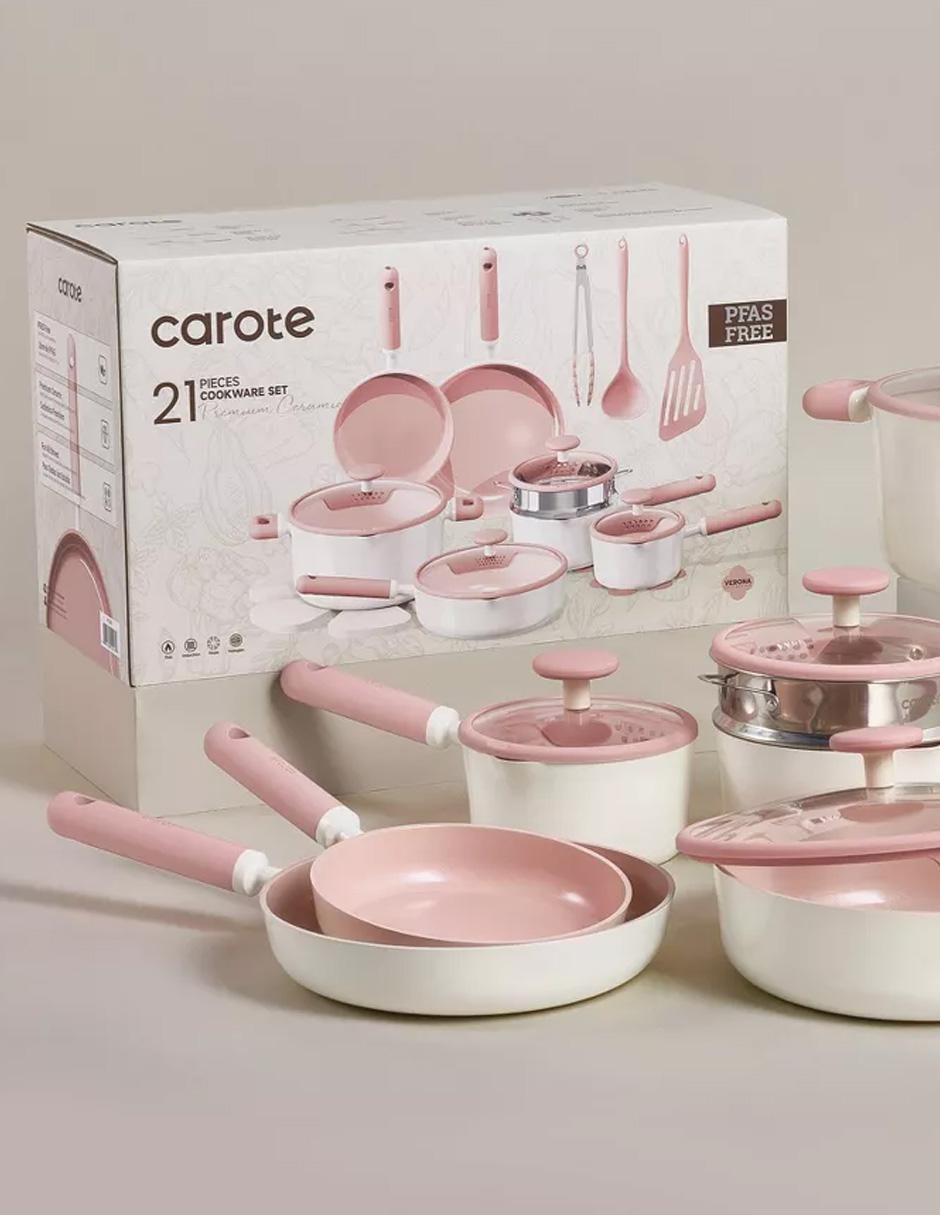 Batería de cocina de cerámica antiadherente sin PFOA 21 piezas 4