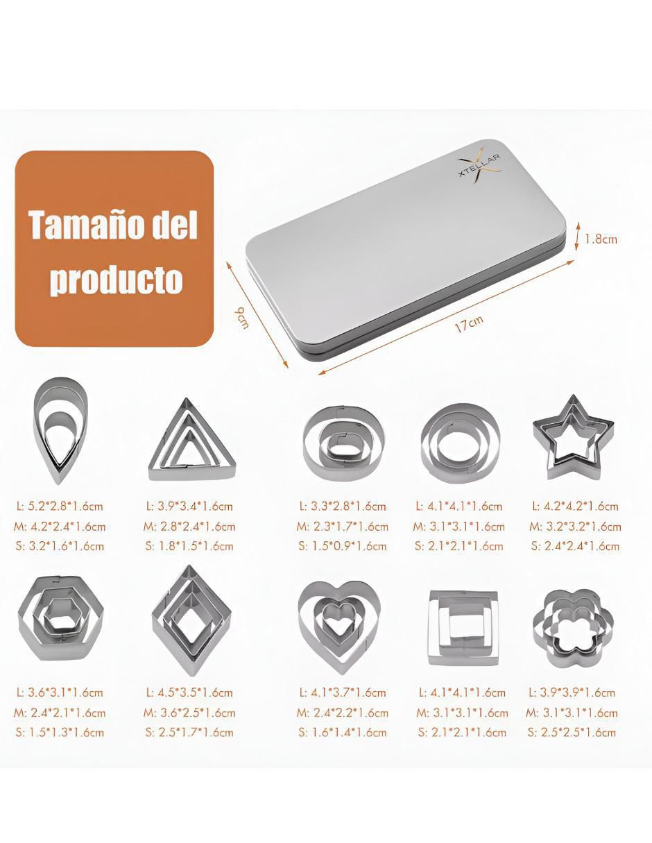 Set cortador de galletas 4