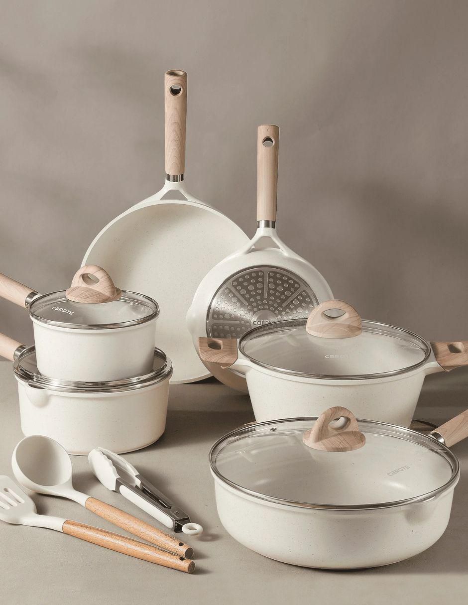 Batería de cocina de aluminio fundido antiadherente sin PFOA 13 piezas 3