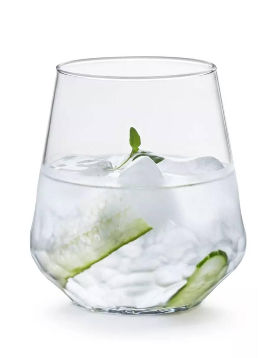 Set de vasos para agua glacier de vidrio con 4 piezas 3