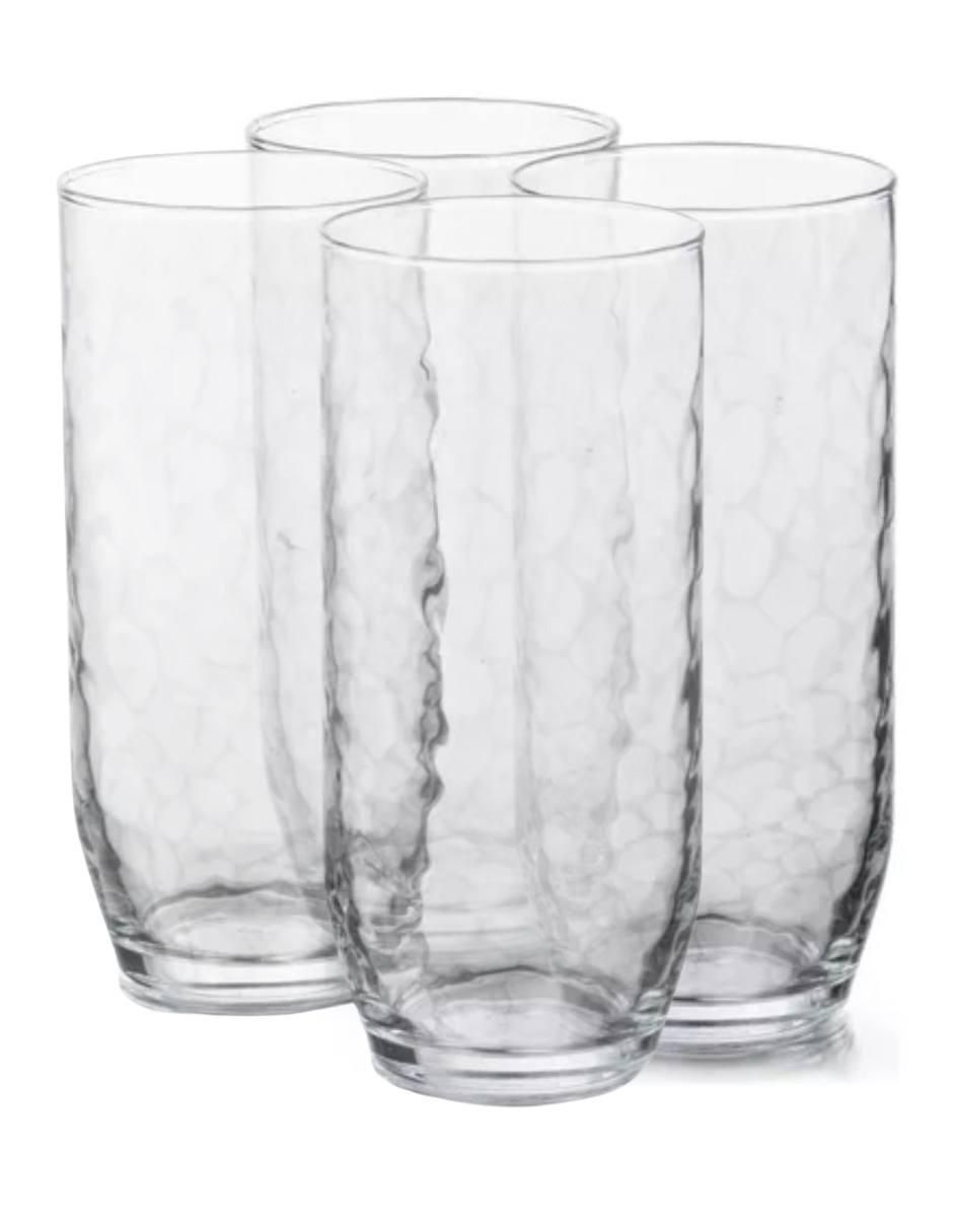 Set de vasos para agua alaska de vidrio con 4 piezas Set de vasos para agua alaska de vidrio con 4 piezas