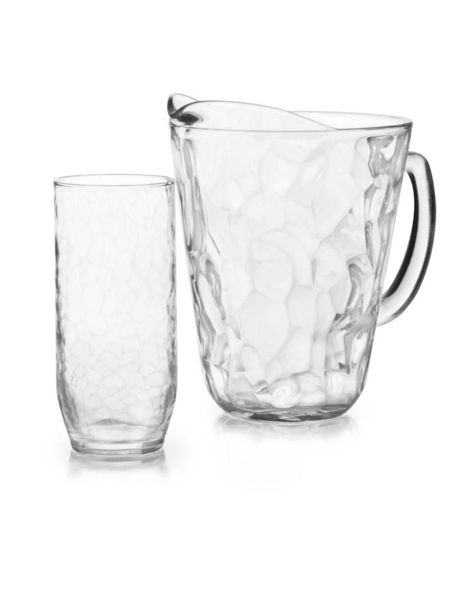 Set jarra con vasos para agua alaska de vidrio con 5 piezas 4