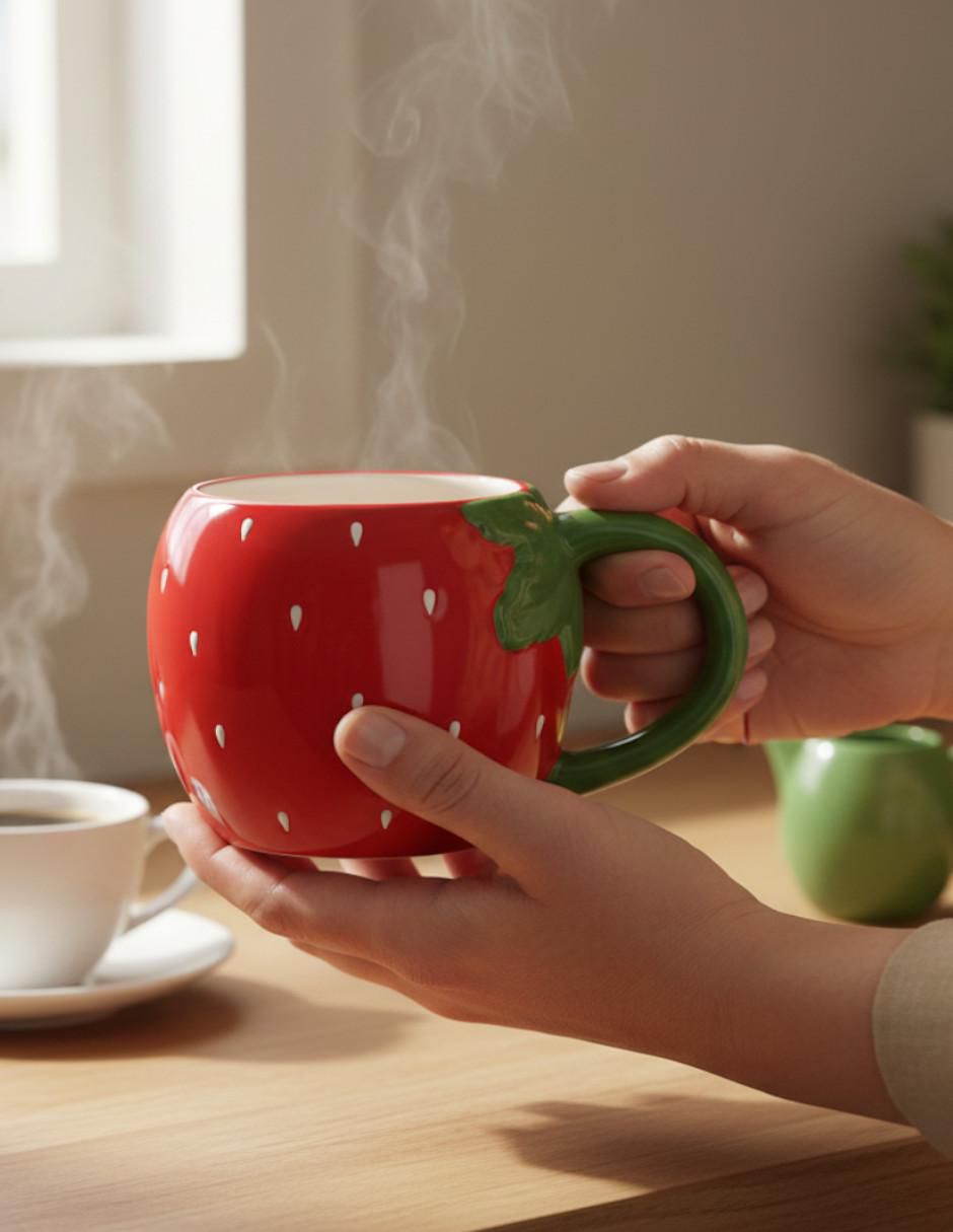 Taza redonda Fresa 6
