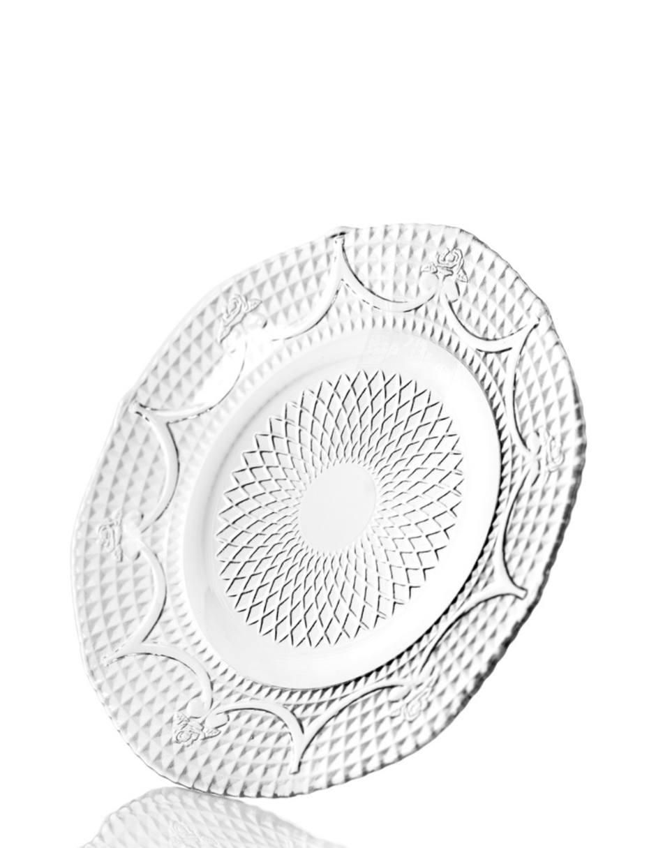 Vajilla cerrada diamante de vidrio para 3 personas 7