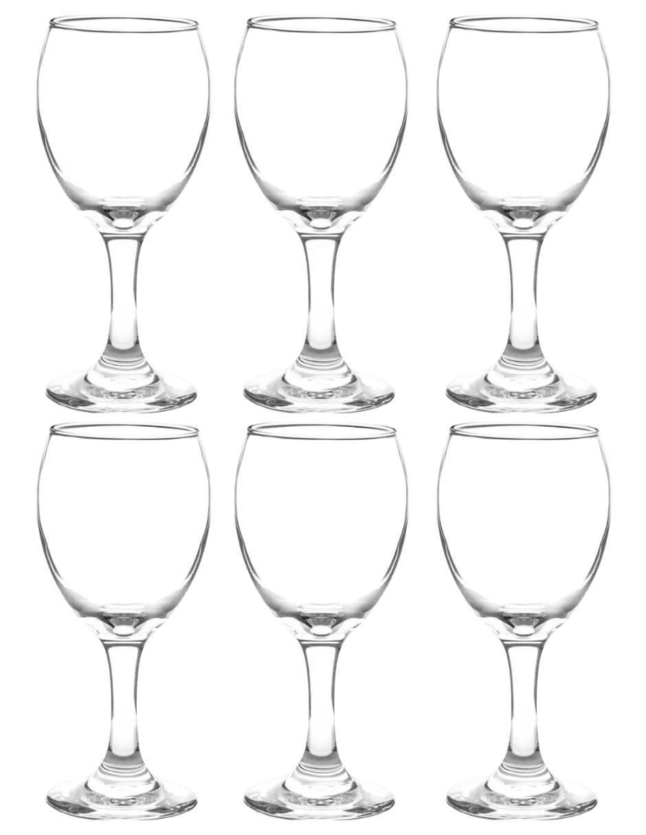 Set de copas para Vino Aragon de vidrio 6 piezas