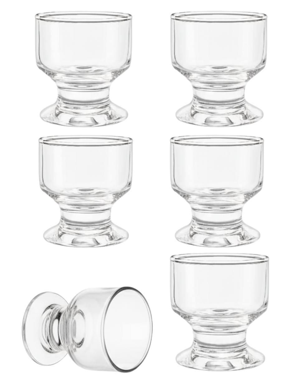 Set de copas para helado de vidrio 6 piezas