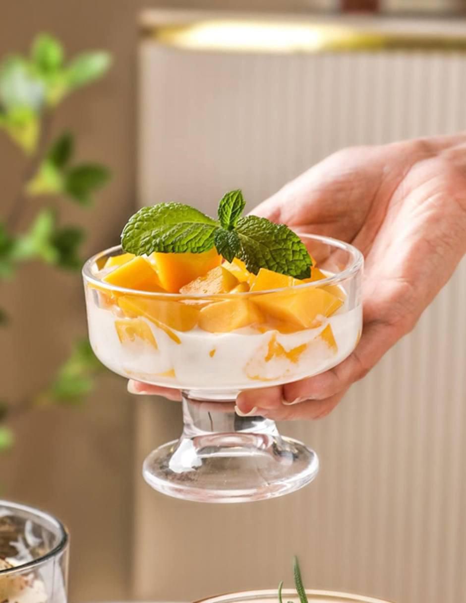 Set de copas para helado de vidrio 6 piezas 3