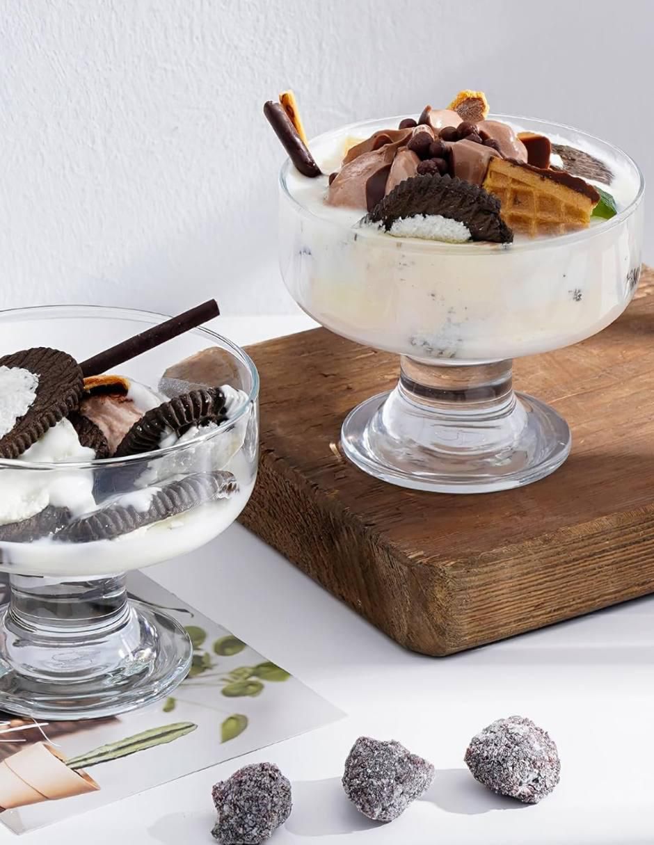 Set de copas para helado de vidrio 6 piezas 5