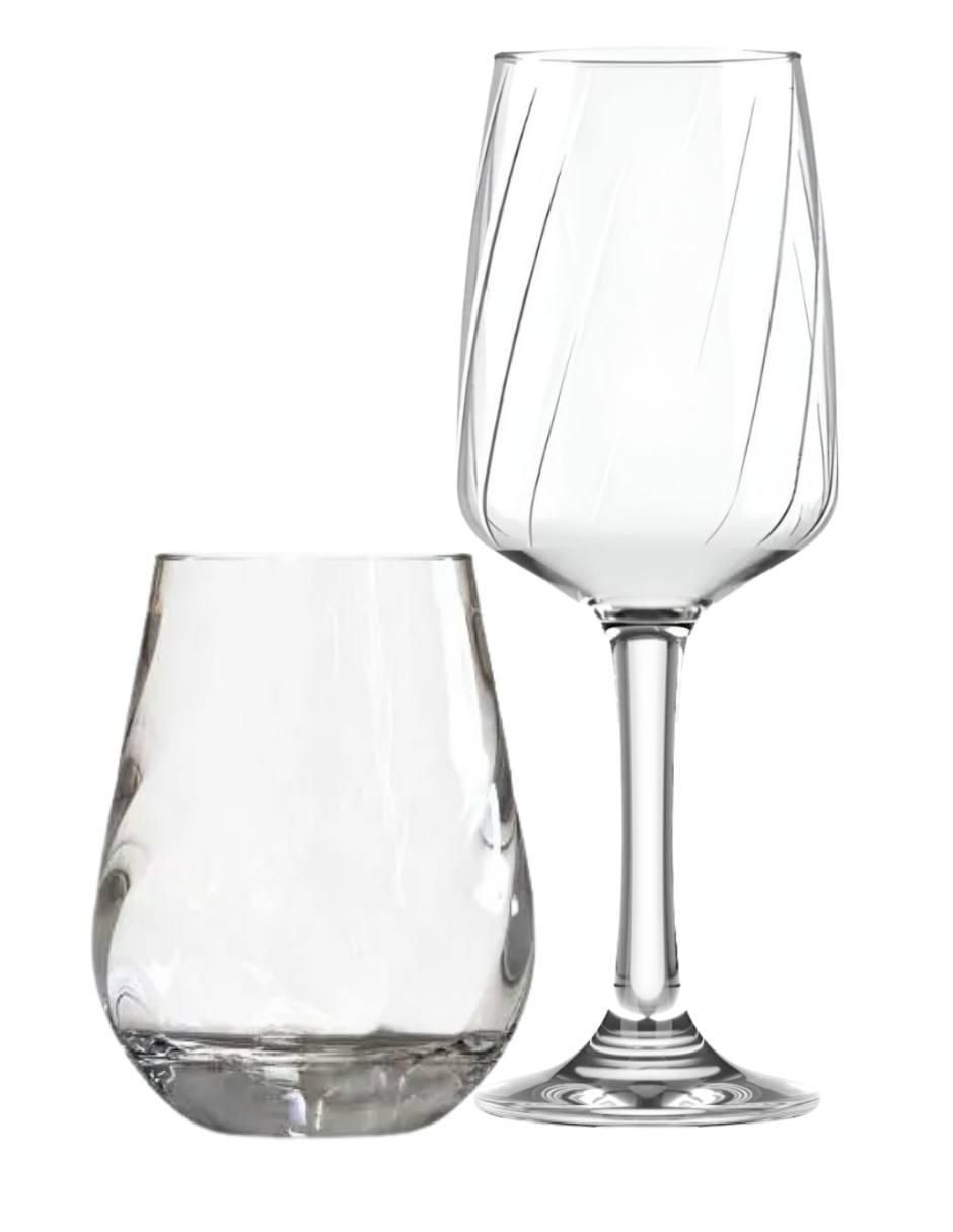 Set de copas lombardia de vidrio 12 piezas 4