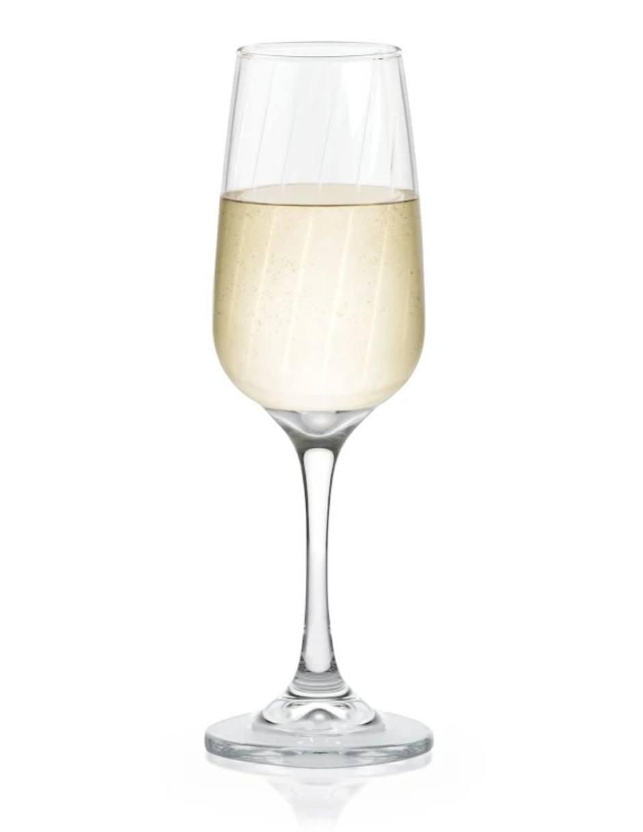 Set de copas flauta Lombardia de vidrio 6 piezas 5