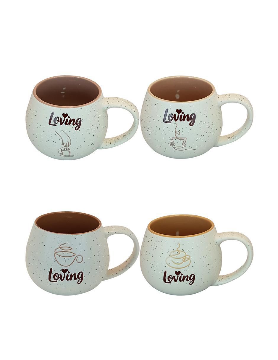 Set de tazas clásicas John Nada 4 piezas Set de tazas clásicas John Nada 4 piezas