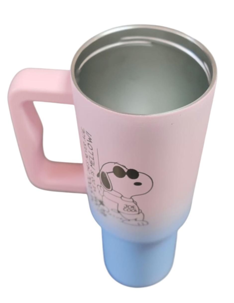 Termo de acero inoxidable Snoopy con tapa rosca 1.2 L 3