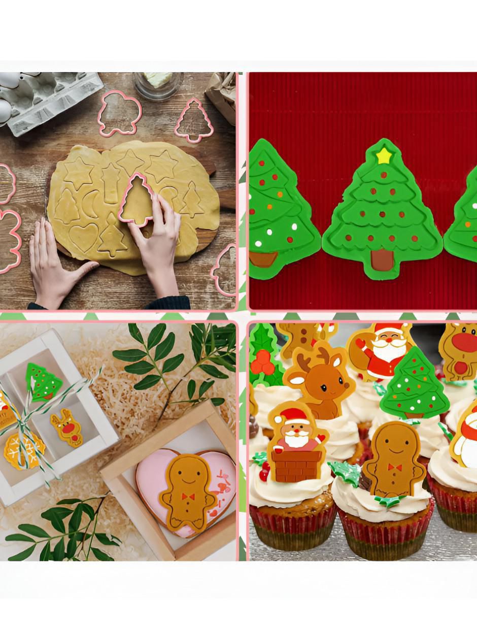Set cortadores navideños de galletas 4