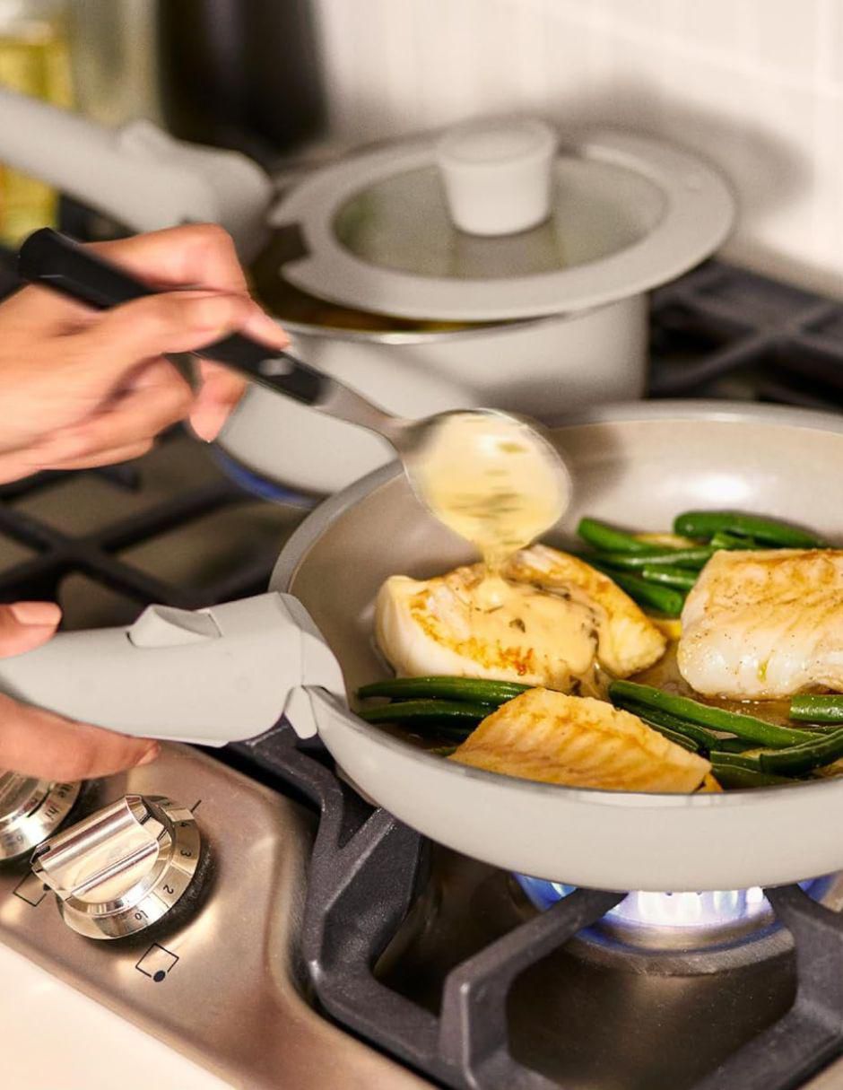 Batería de cocina de aluminio antiadherente sin PFOA 8 piezas 3