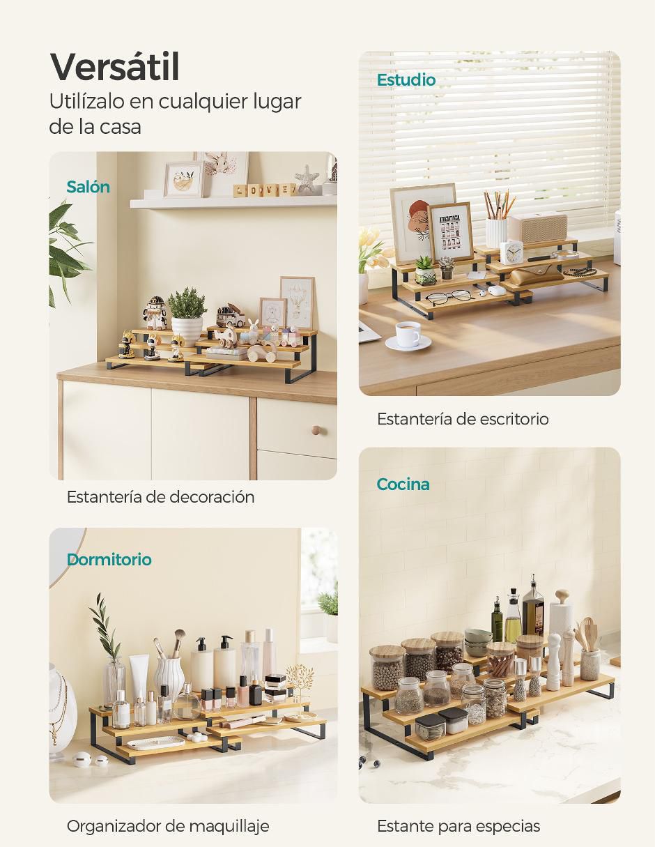 Estante de bambú Bystro MKCS016N02 4
