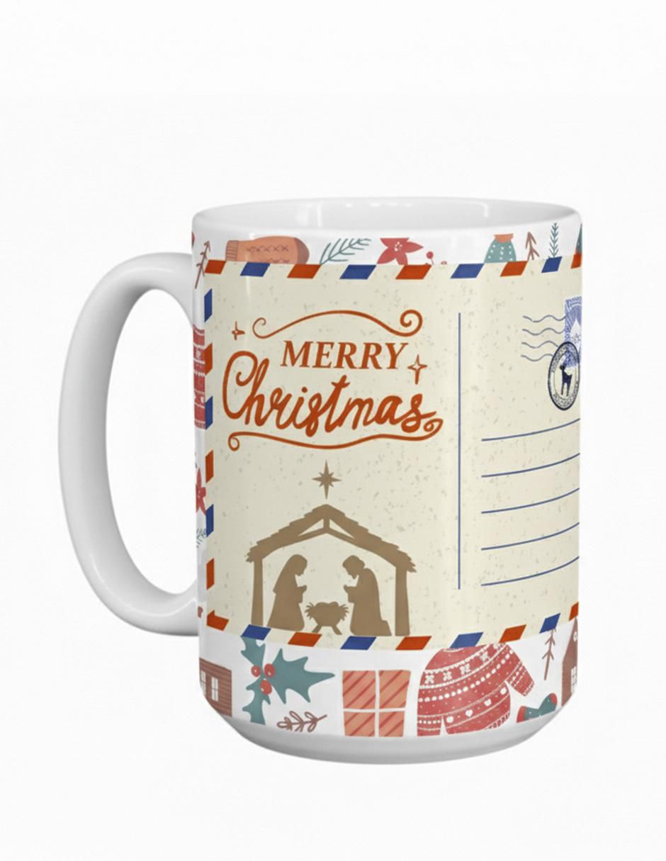 Taza navideña clásica Merry Christmas Taza navideña clásica Merry Christmas