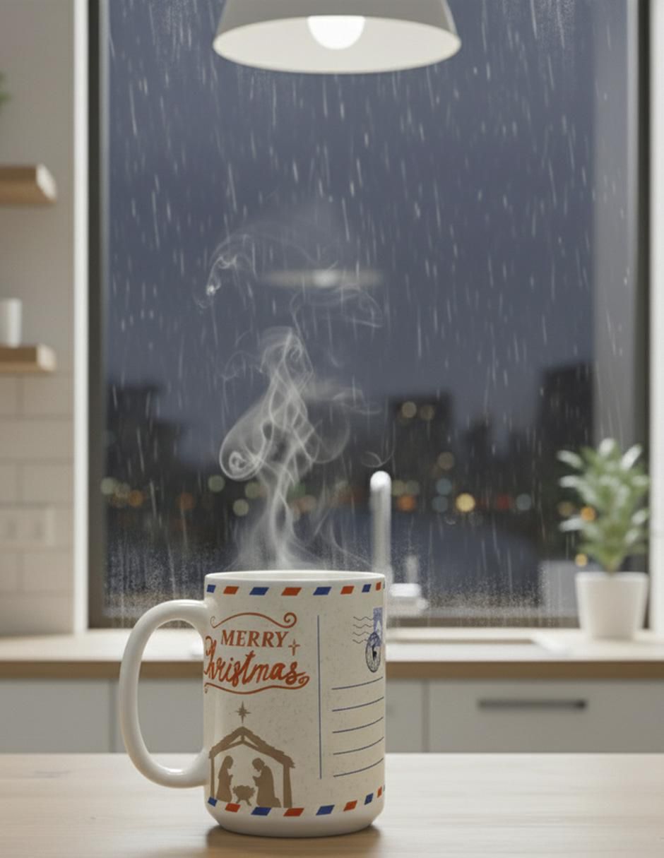 Taza navideña clásica Merry Christmas 2