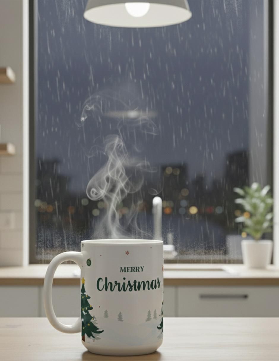 Taza navideña clásica Merry Christmas 3