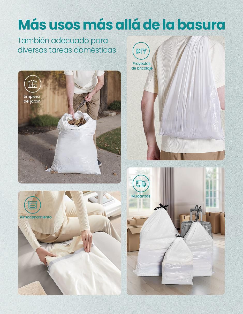 Bolsas para basura con 160 piezas 2