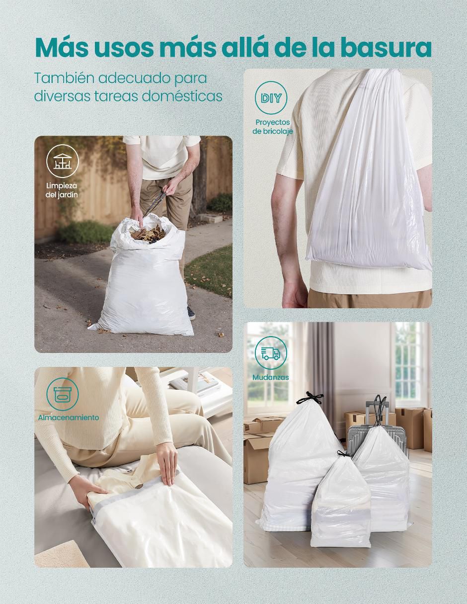 Bolsas para basura con 80 piezas piezas 2
