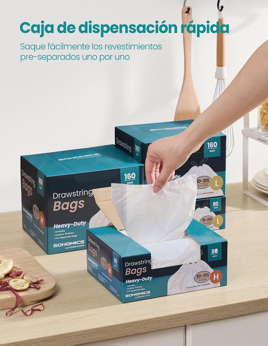 Bolsas para basura con 80 piezas piezas 3