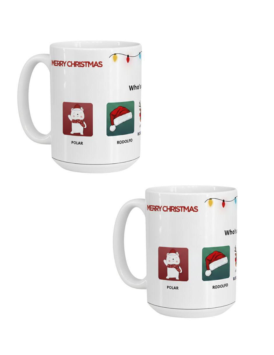 Set de tazas navideñas clásica 2 piezas