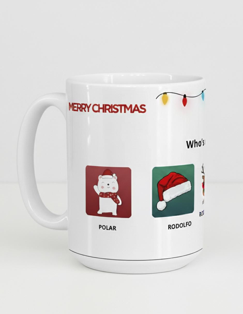 Set de tazas navideñas clásica 2 piezas 2