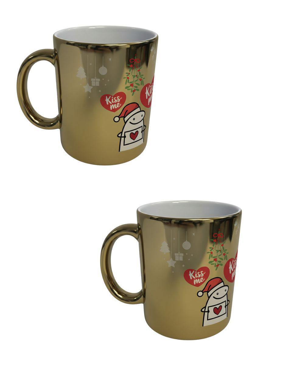 Set de tazas navideñas clásica 2 piezas