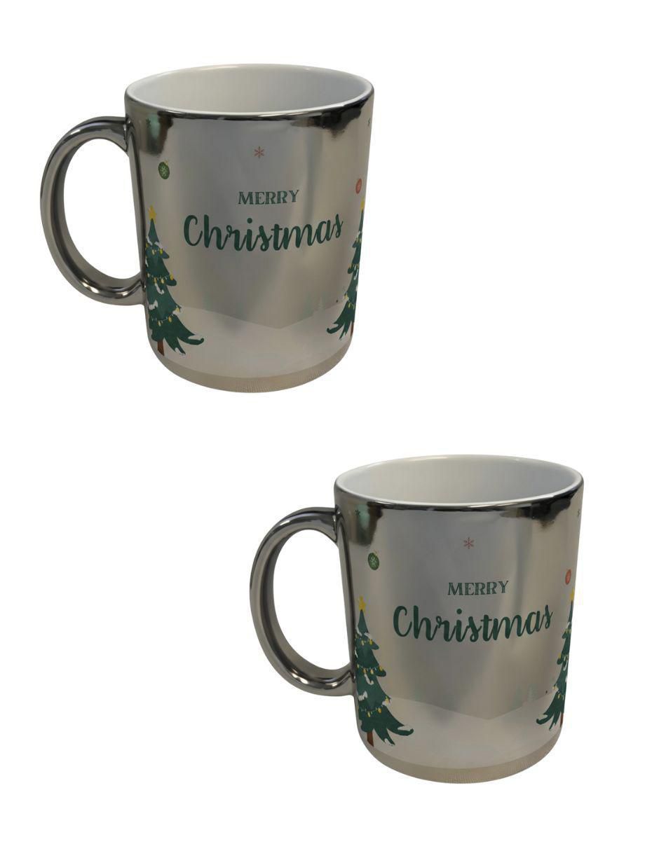 Set de tazas navideñas clásicas 2 piezas