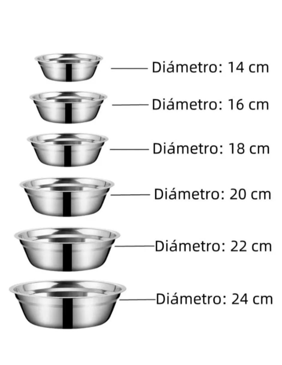 Set tazón de acero inoxidable 7