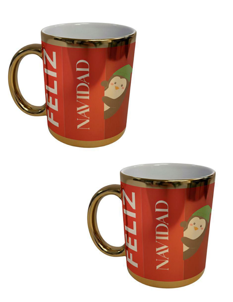 Set de tazas navideñas clásicas 2 piezas Set de tazas navideñas clásicas 2 piezas