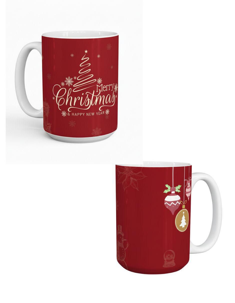 Set de tazas navideñas clásicas 2 piezas