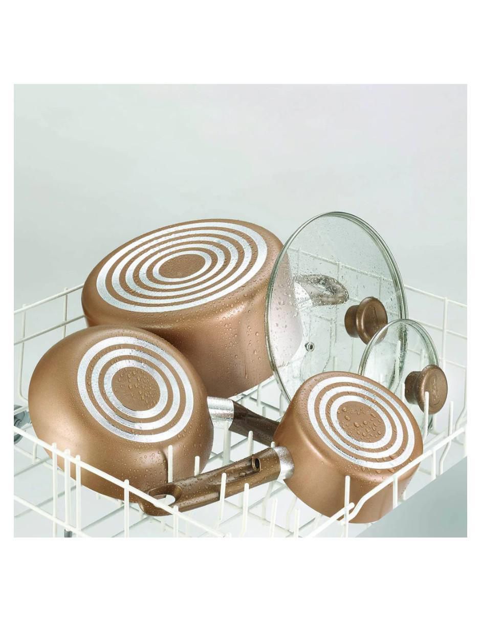 Batería de cocina B036SE64BRONZ de acero inoxidable antiadherente sin PFOA 14 piezas 6