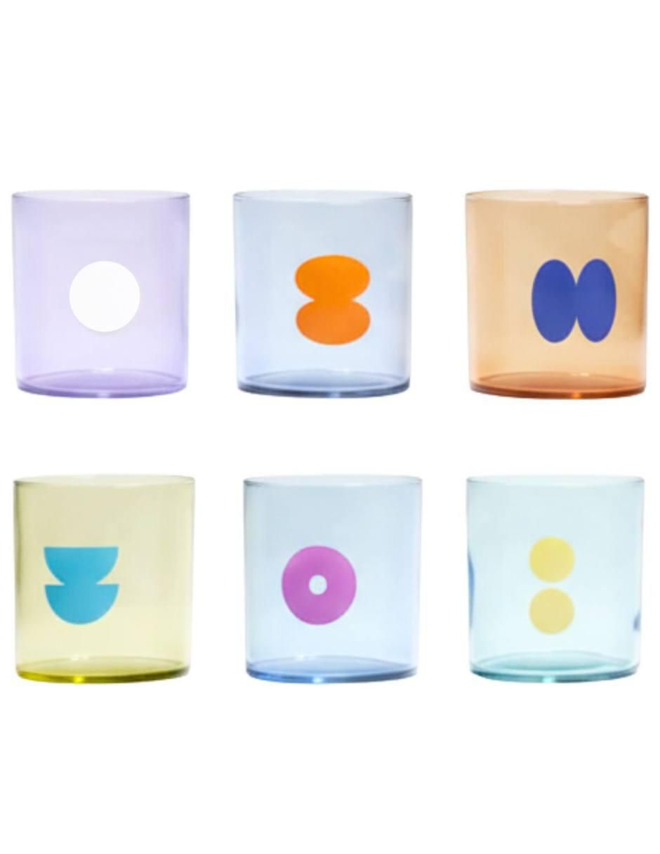 Set de vasos para agua Rio toy de vidrio con 6 piezas 6