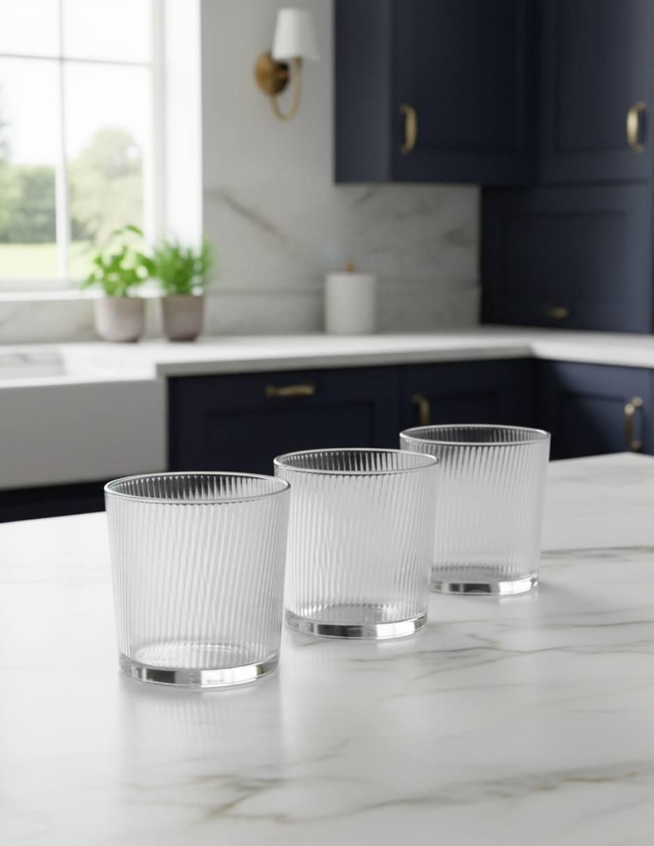 Set de vasos cortos Some lines de vidrio con 6 piezas 3
