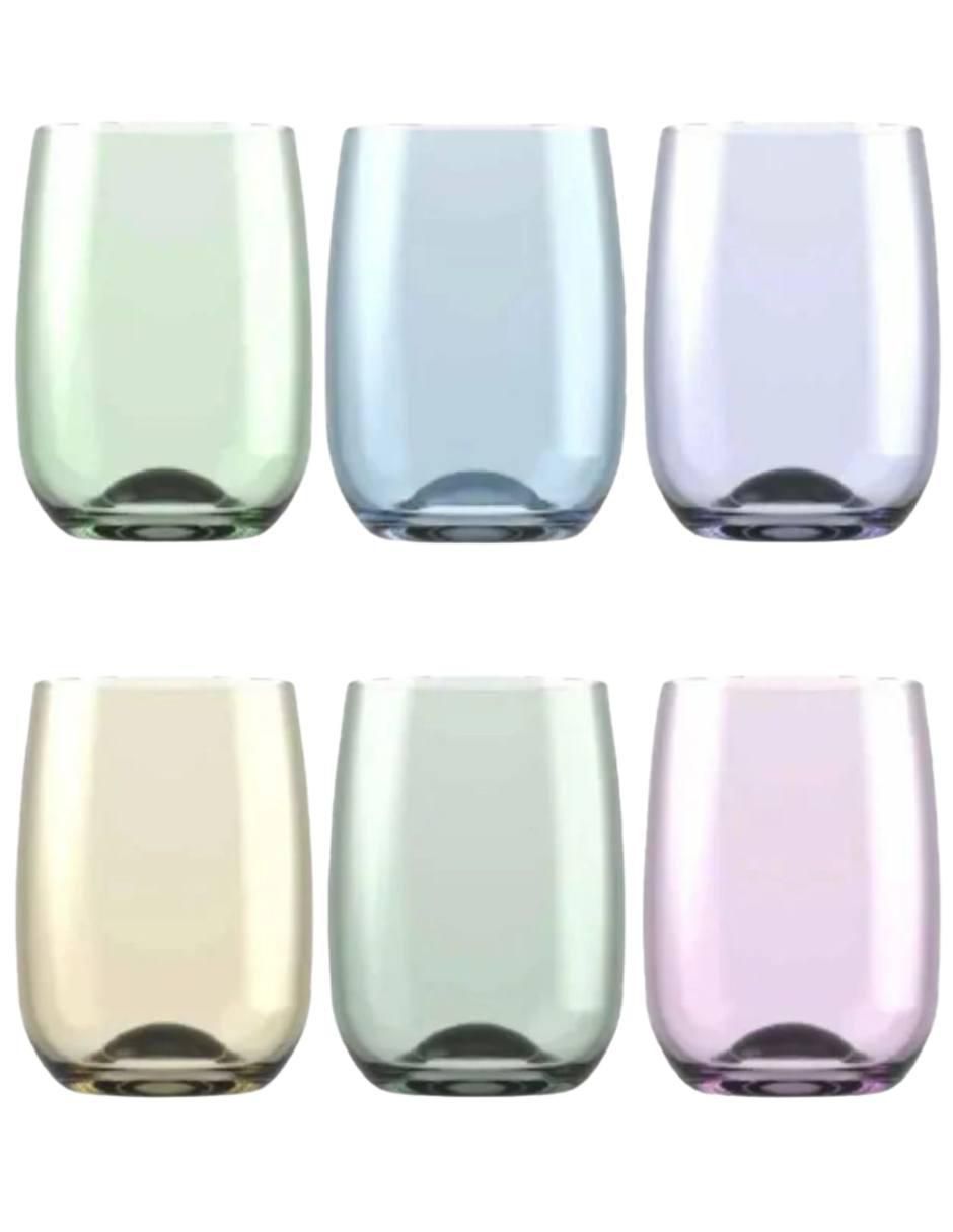 Set de vasos para agua Toy de vidrio con 6 piezas Set de vasos para agua Toy de vidrio con 6 piezas