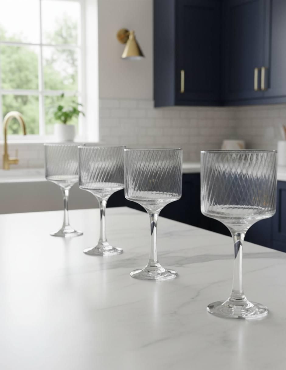 Set de copas para Gin de vidrio 6 piezas 3
