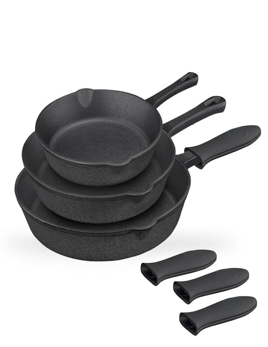 Set de sartenes de hierro fundido 6 piezas Set de sartenes de hierro fundido 6 piezas