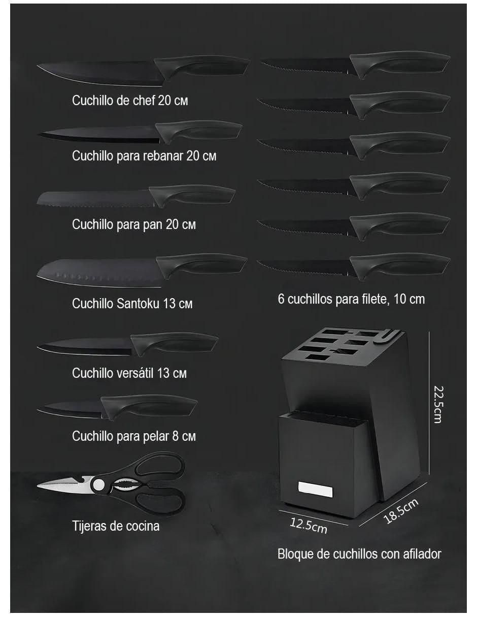 Set de cuchillos 14 piezas 4