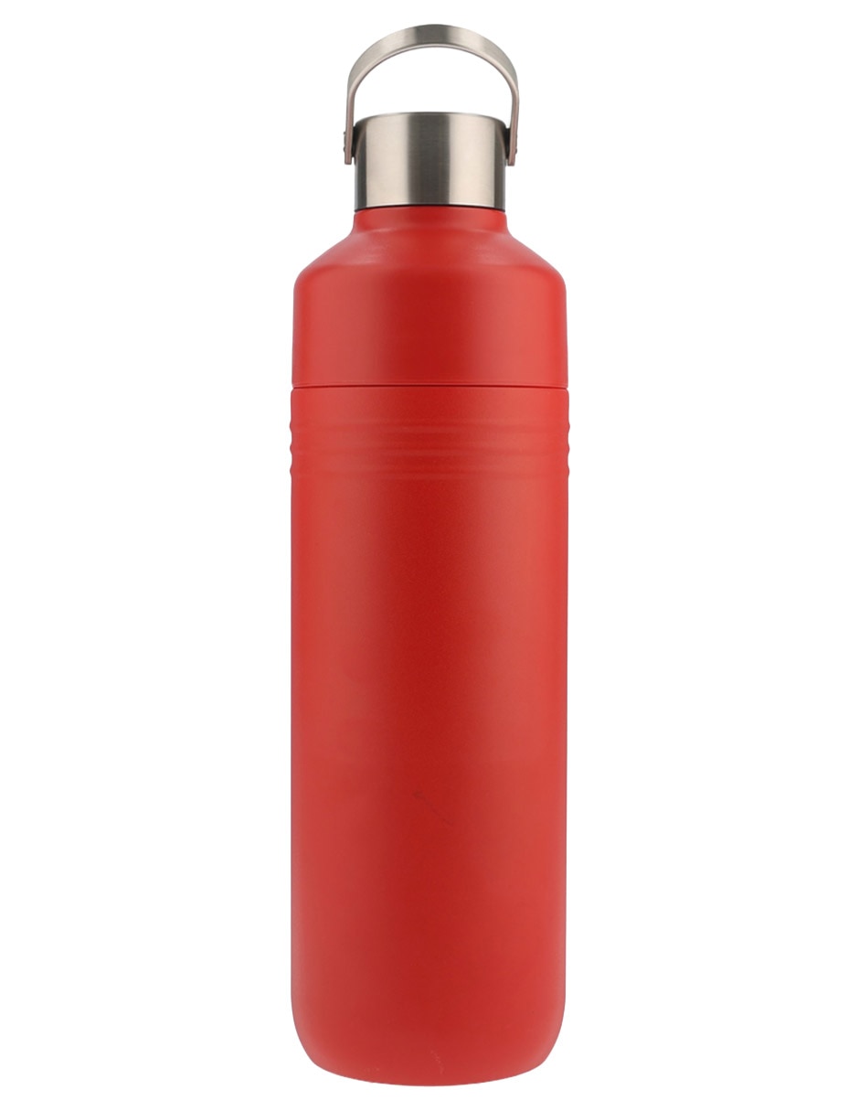 Termo de acero inoxidable con tapa rosca 1 L 2