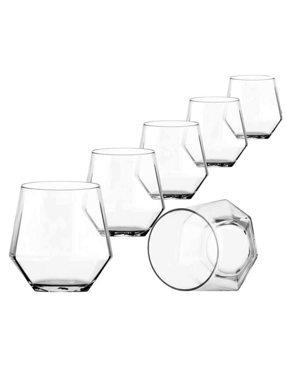 Set de vasos para whisky Rotterdam de vidrio con 6 piezas Set de vasos para whisky Rotterdam de vidrio con 6 piezas