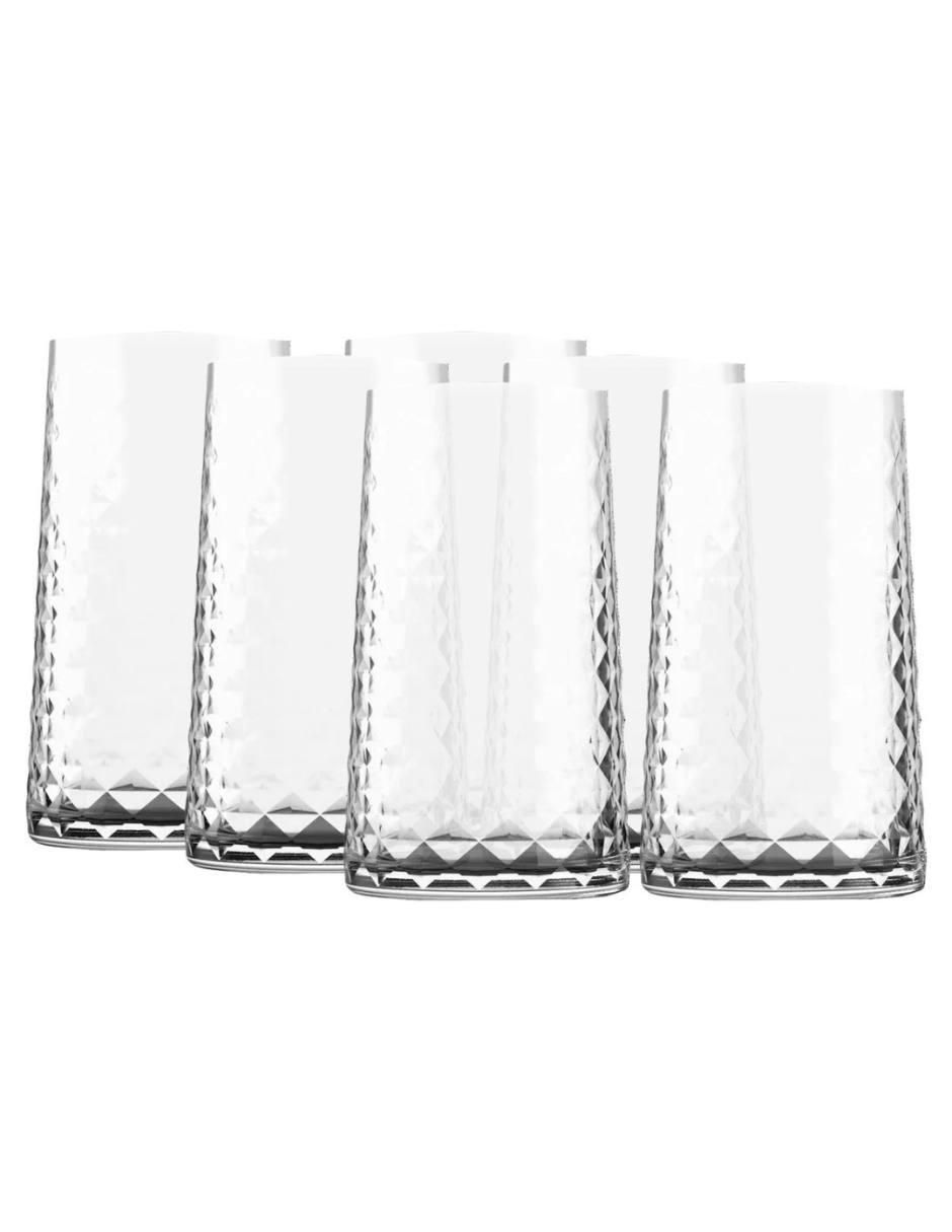Set de vasos highball Cairo de vidrio con 6 piezas Set de vasos highball Cairo de vidrio con 6 piezas