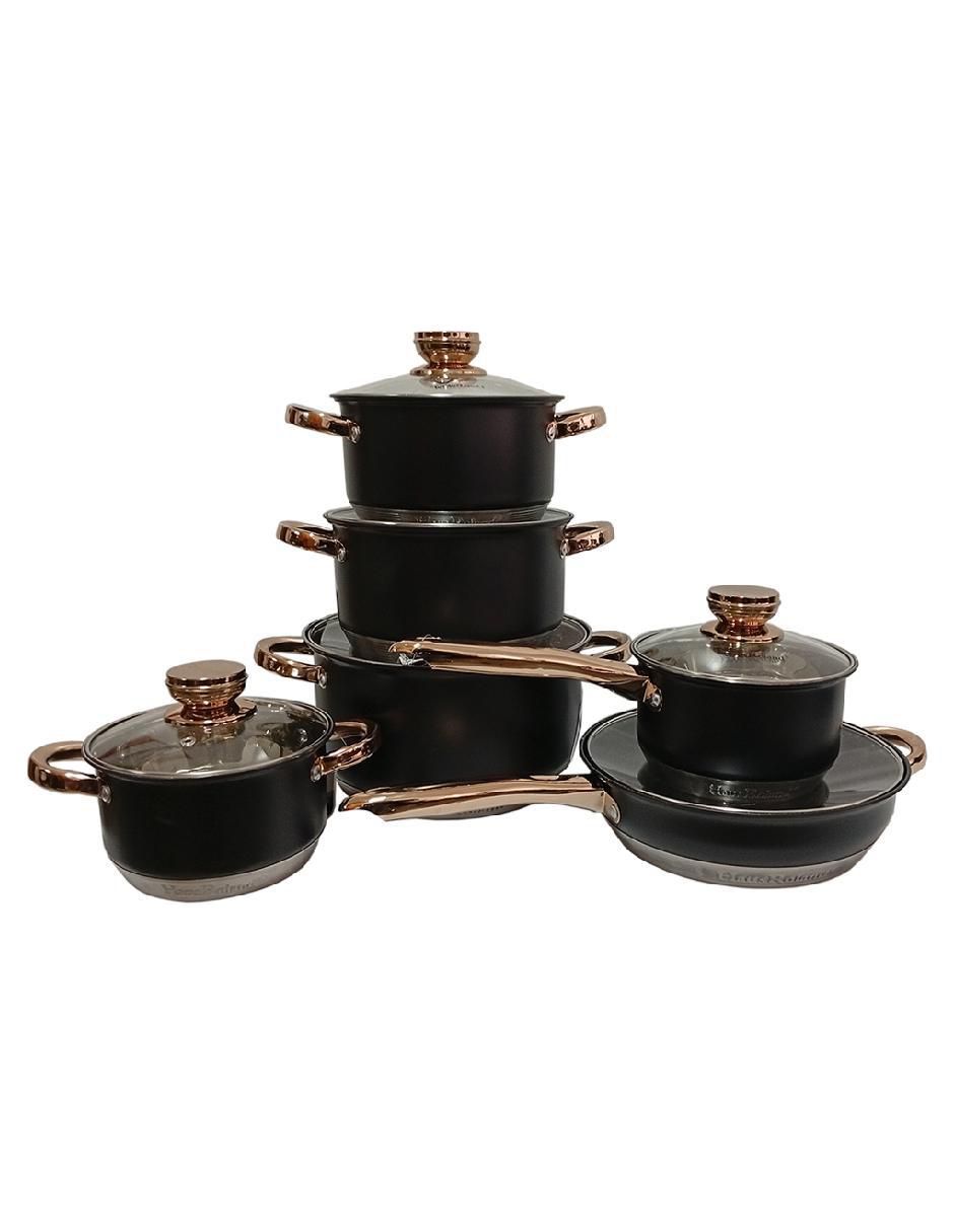 Batería de cocina de acero inoxidable 12 piezas