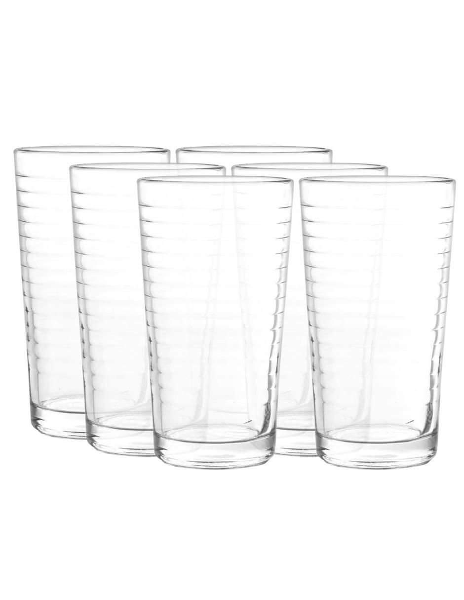 Set de vasos highball Optico de vidrio con 6 piezas