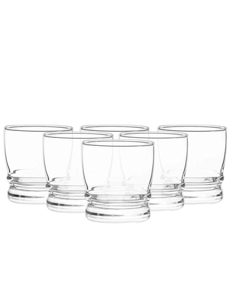 Set de vasos para whisky Madeiras de vidrio con 6 piezas