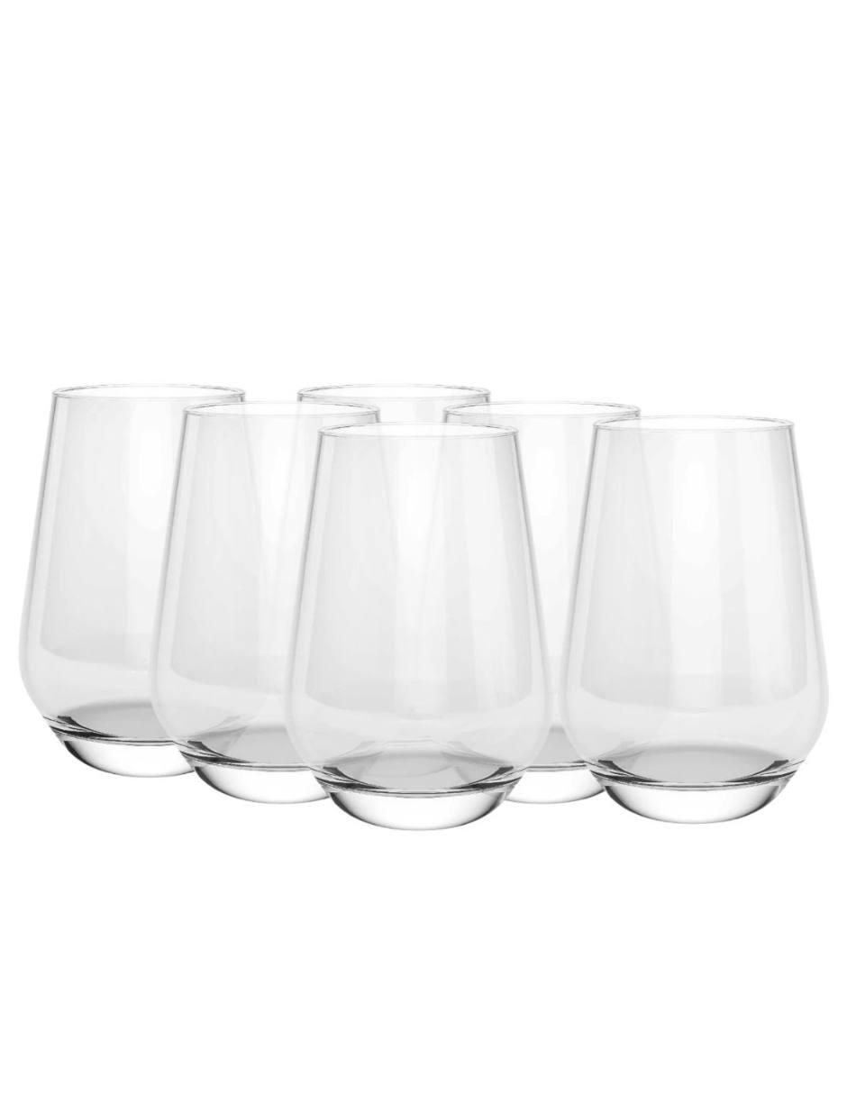 Set de vasos para agua Sicilia de vidrio con 6 piezas