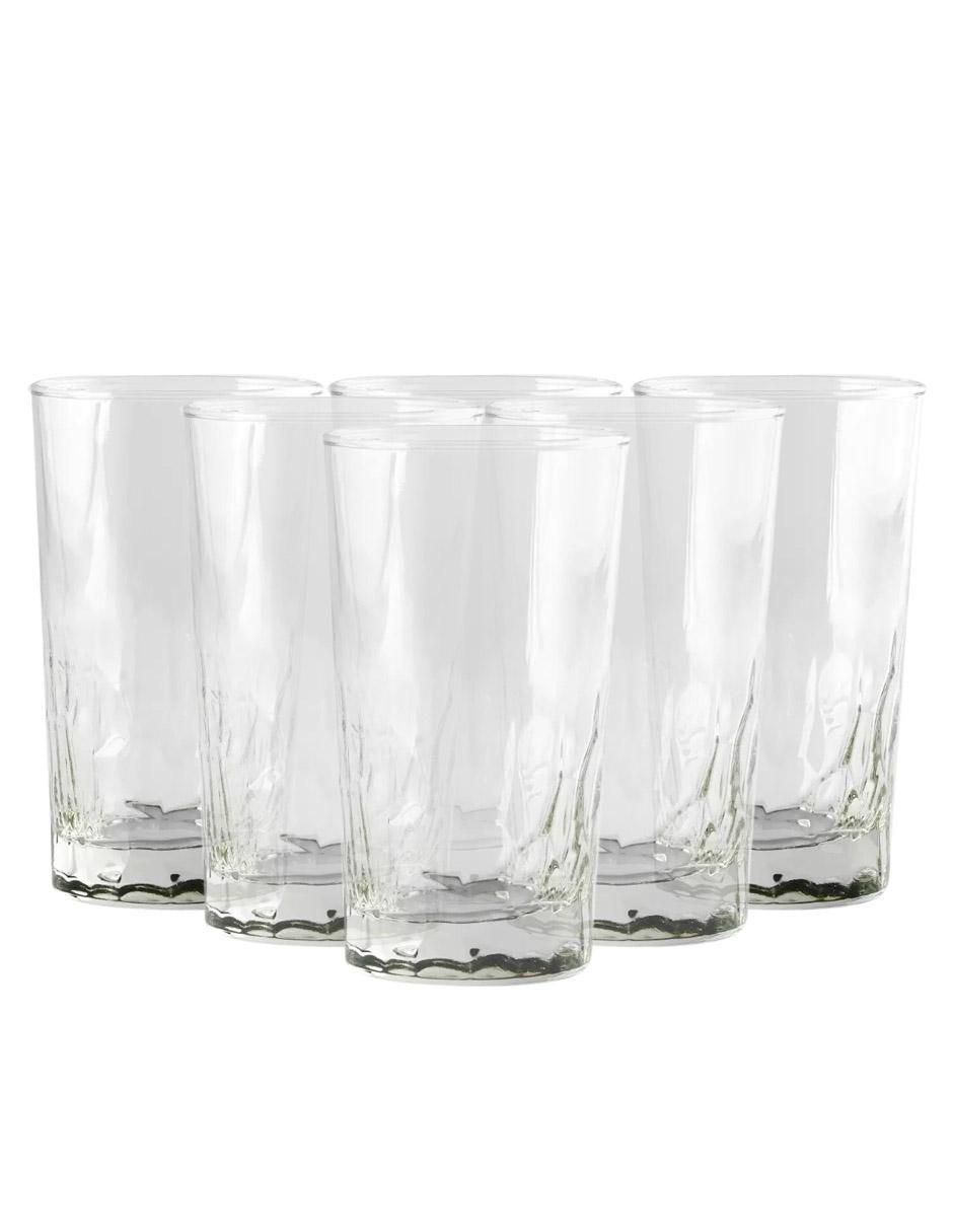 Set de vasos highball Tierra de vidrio con 6 piezas Set de vasos highball Tierra de vidrio con 6 piezas