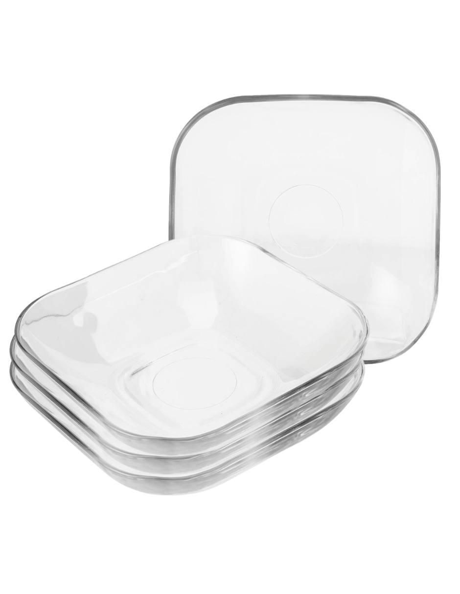 Plato sopa Piazza de vidrio 4 piezas