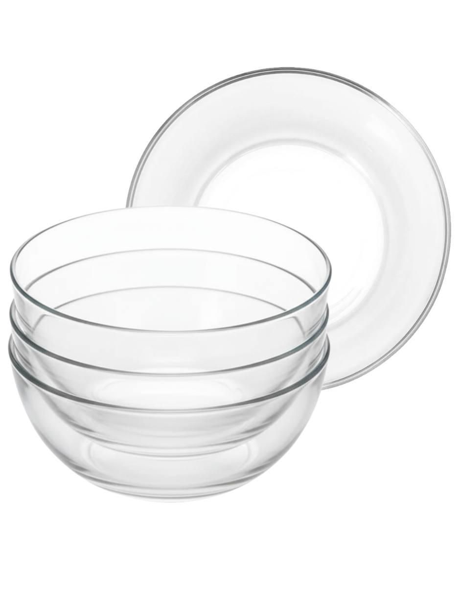 Plato sopa Stylo de vidrio 4 piezas