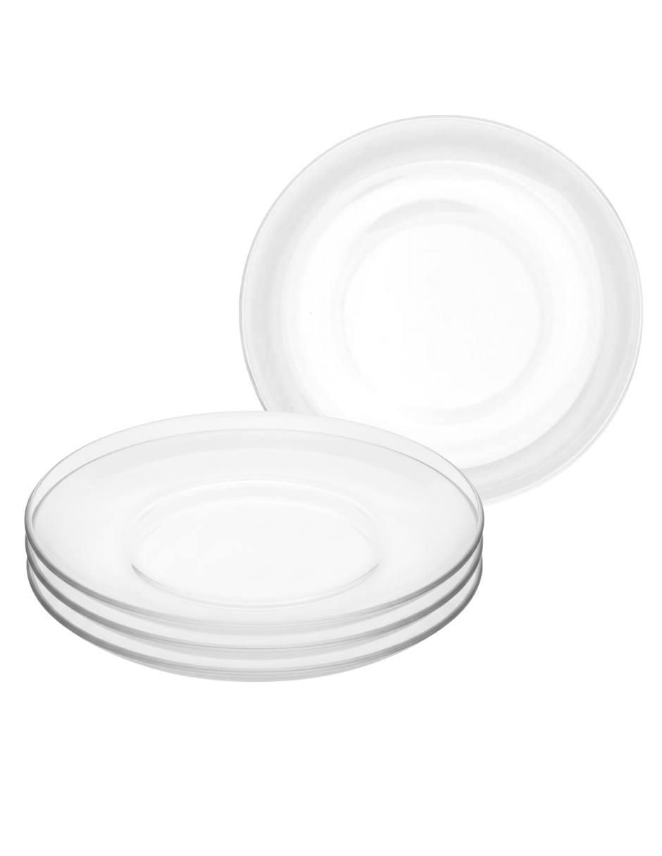 Plato trinche Stylo de vidrio 4 piezas